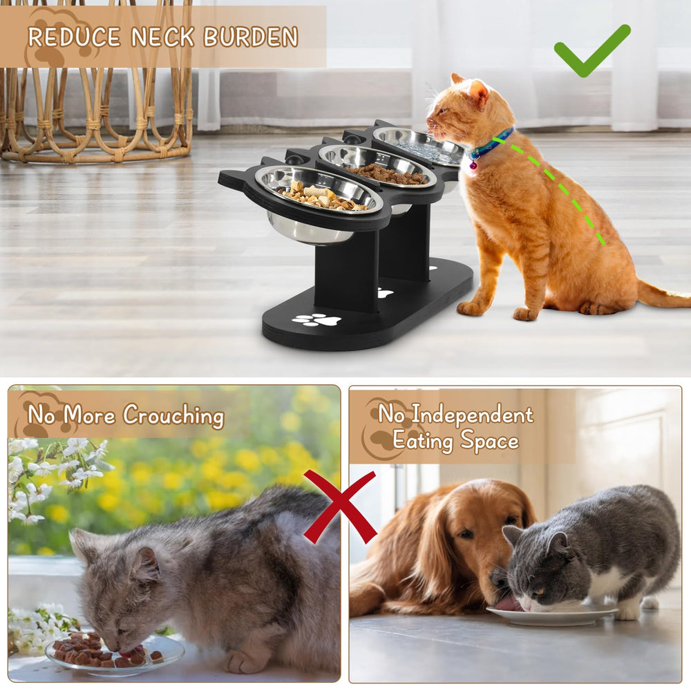 OLLVIA-adjustable-heights-cat-bowl-3-7-4-9 adapts as pets grow.