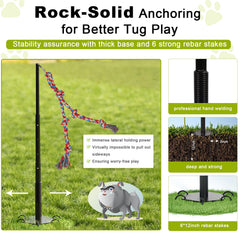 Olpchee soft cotton rope tug toy for solo play and fetch