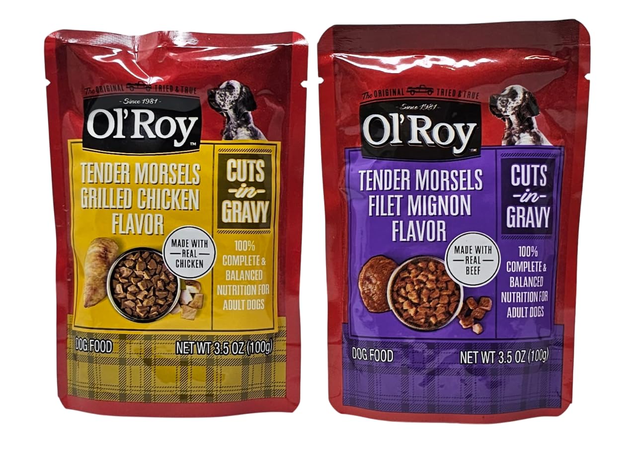 Ol' Roy back-of-pack shows feeding directions for simple portioning.