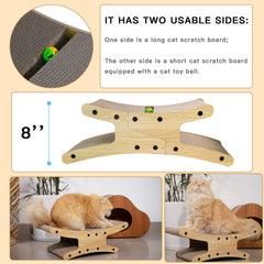 Olurrsia Cat Scratcher Lounge Bed offering elevated resting for comfy naps.