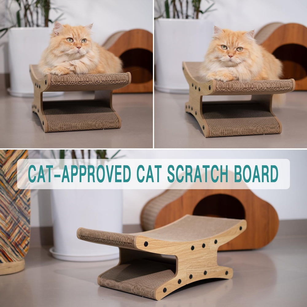 Olurrsia Durable Corrugated Cardboard keeps up with daily scratching.