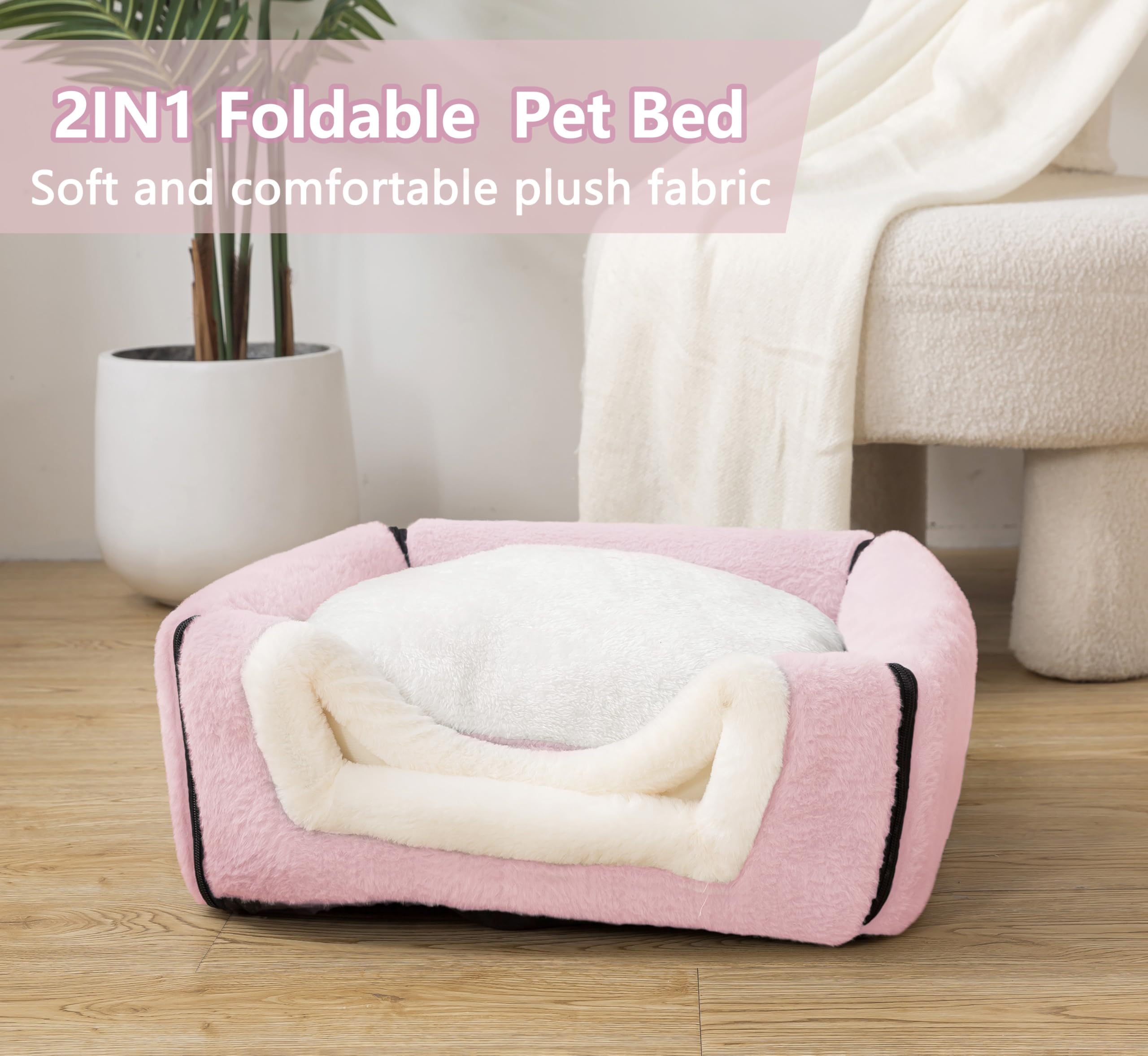 OMIVIER cat bed arched roof-entry provides comfortable access and roomy feel.
