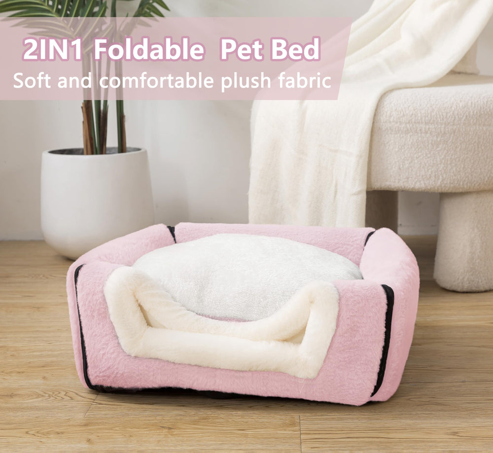 OMIVIER cat bed arched roof-entry provides comfortable access and roomy feel.