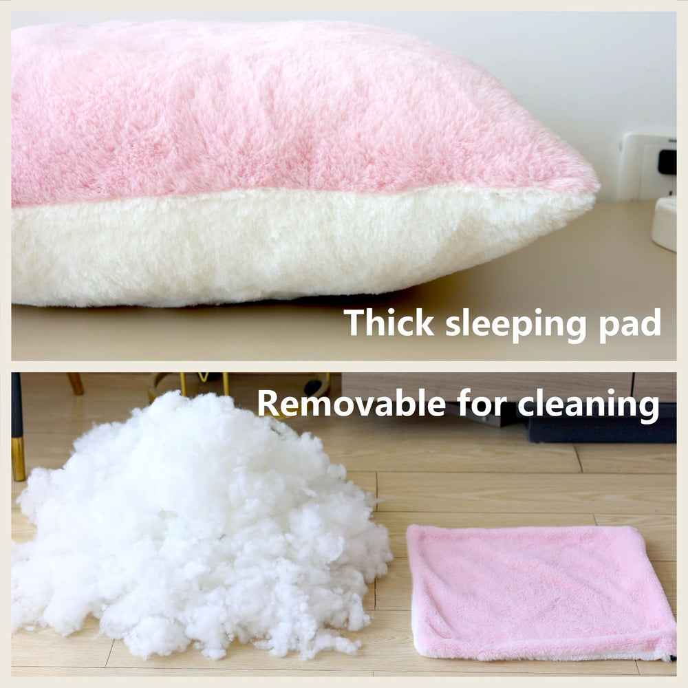 OMIVIER cat bed detachable cushion allows simple cleaning and quick refresh.