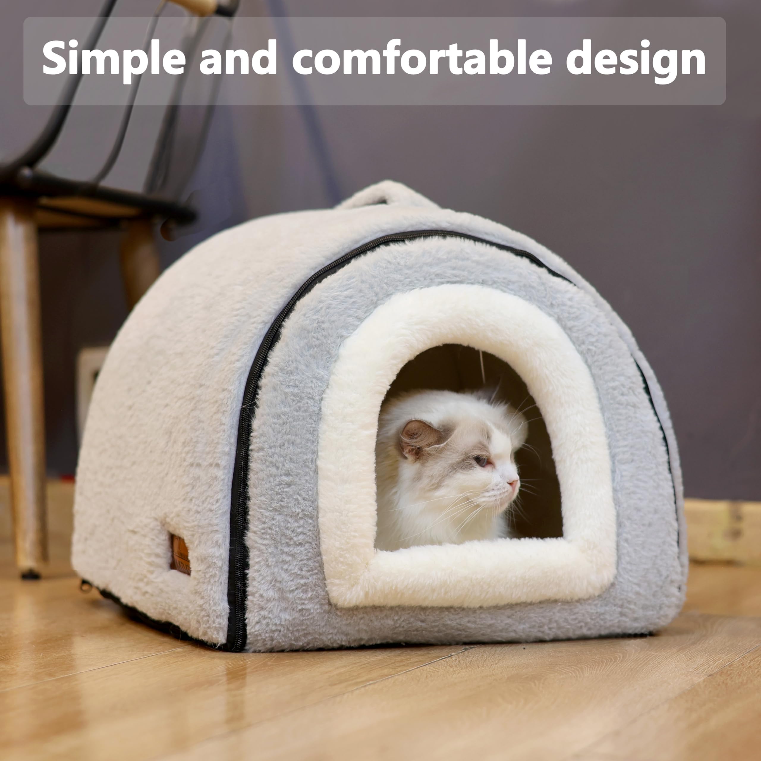 OMIVIER cat bed detachable cushion—easy cleaning and refreshing for busy homes.