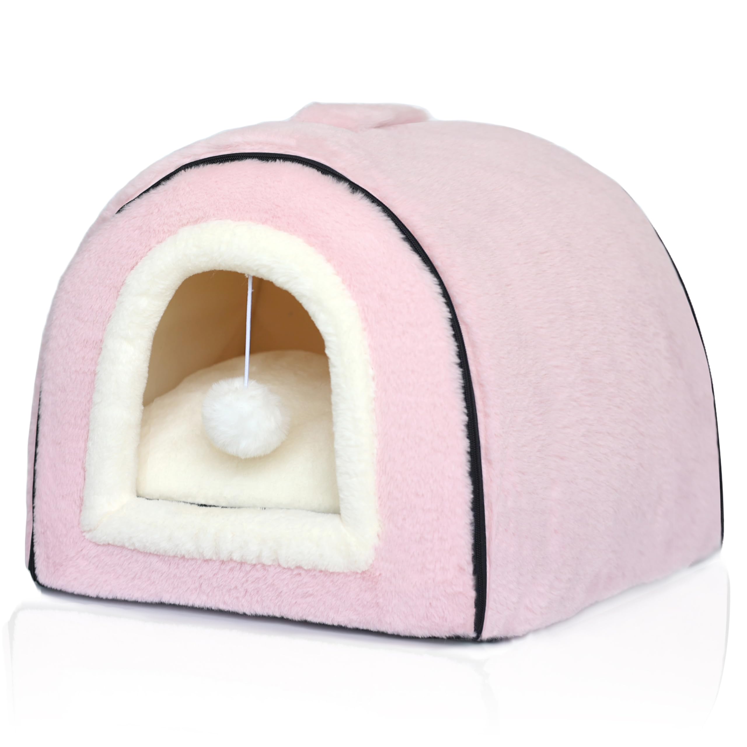OMIVIER cat bed interior space invites secure, quiet naps.