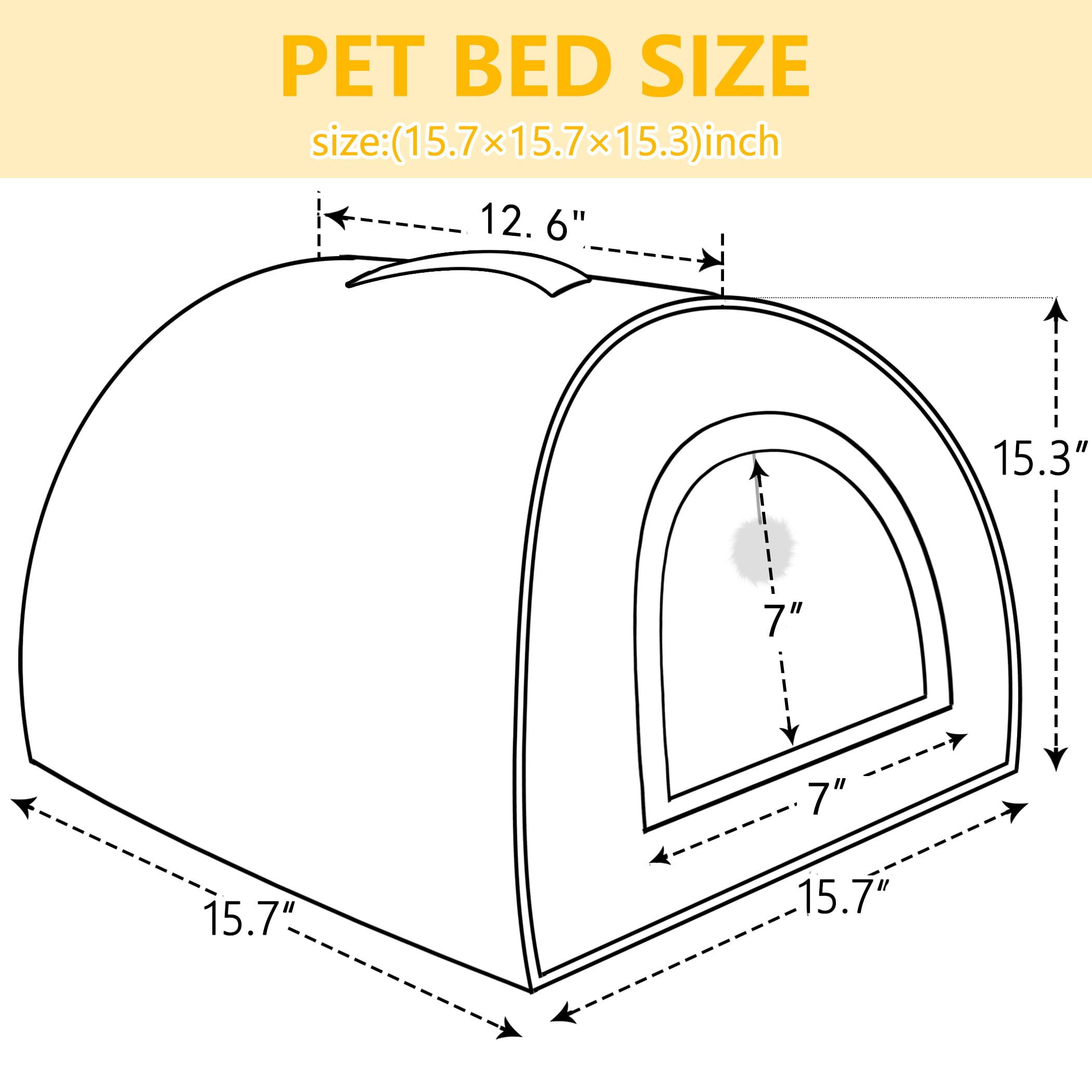 OMIVIER cat bed vacuum-packed setup expands to full shape after opening.