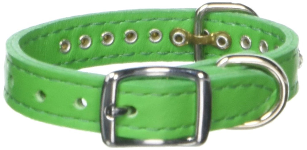 OmniPet Signature Leather Crystal Dog Collar with crystal detail for upscale charm