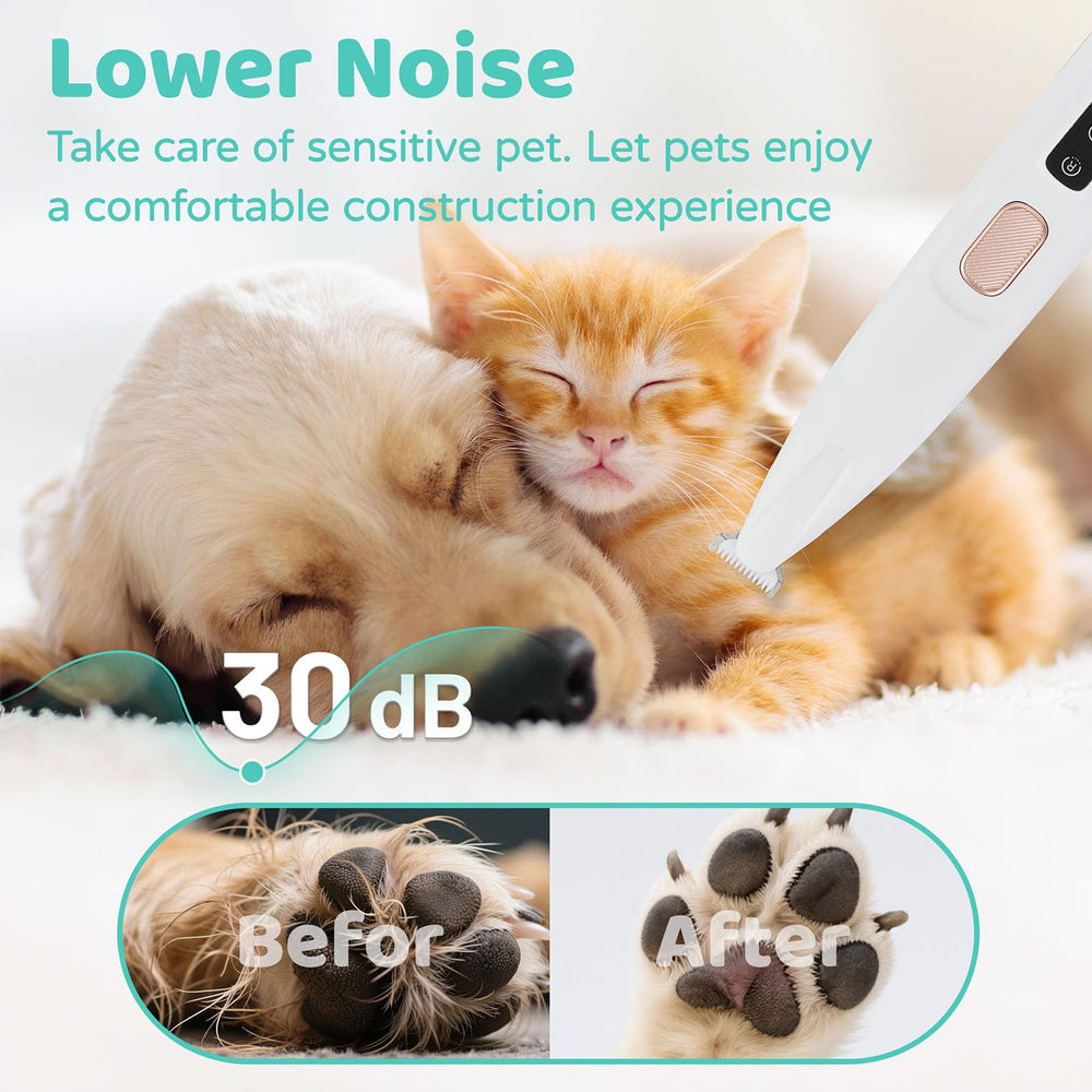 OMYGYM ear trimmer with LED light aiding accurate trimming in low light