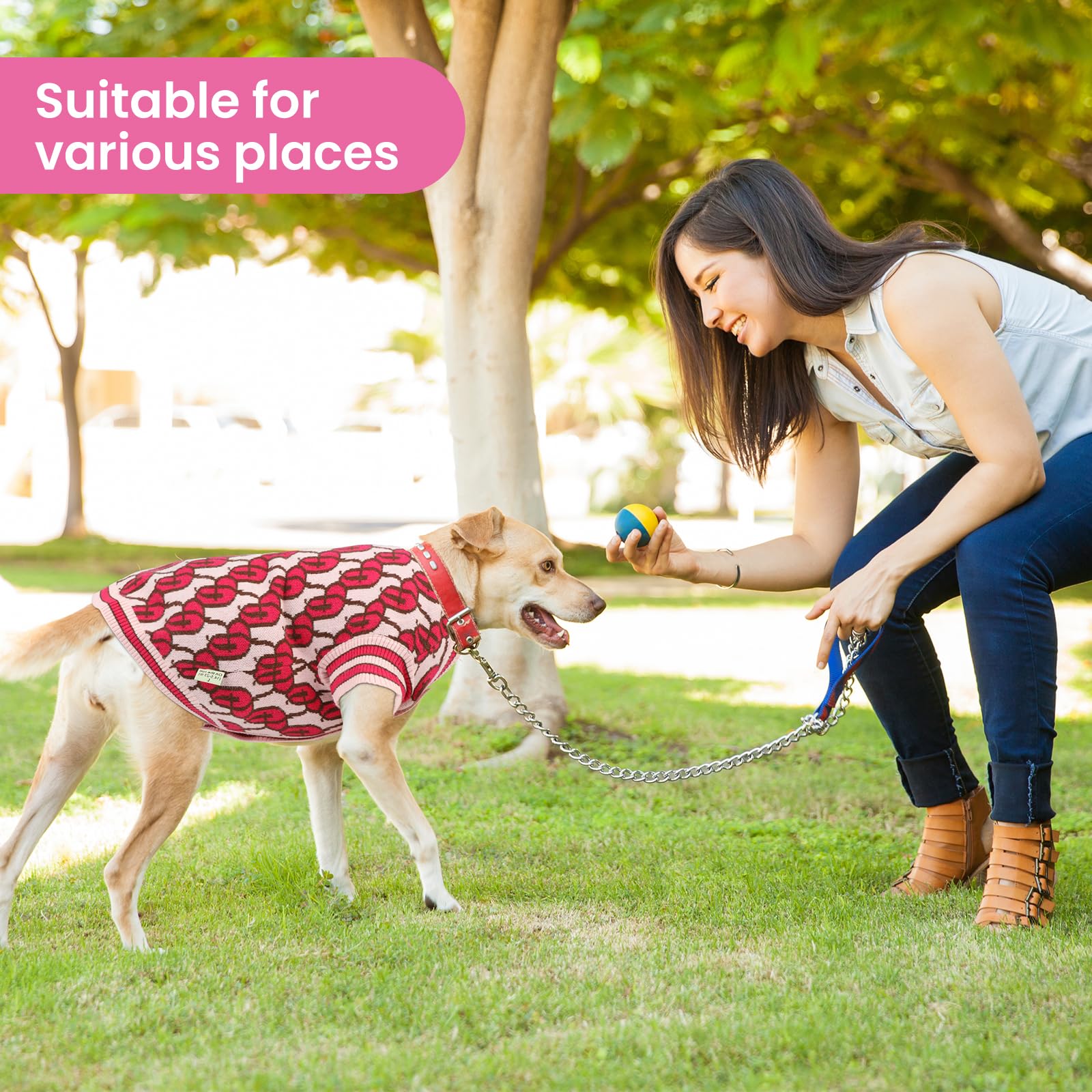 On The Roll knitted dog clothes with soft blended yarn for comfortable wear
