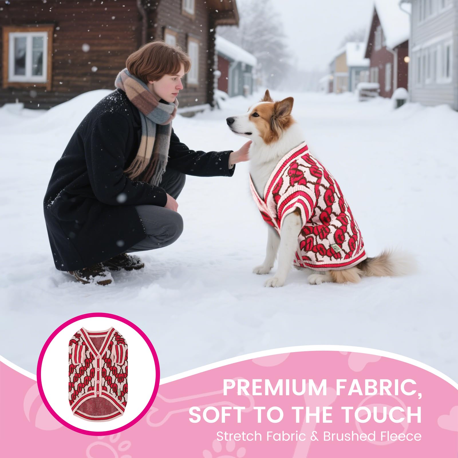 On The Roll Valentine-themed dog clothing suitable for holiday photos