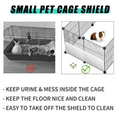 Oncpcare cut-to-size PVC guards enable customized fit for cages.