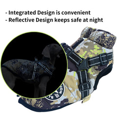 Oncpcare dog jacket back-zip design for easy on-off on brisk days.