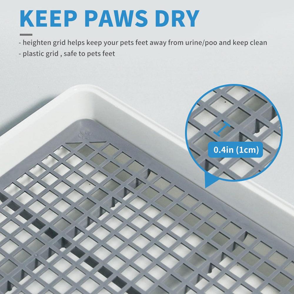 Oncpcare flat bunny litter pan fits under cage for space efficiency