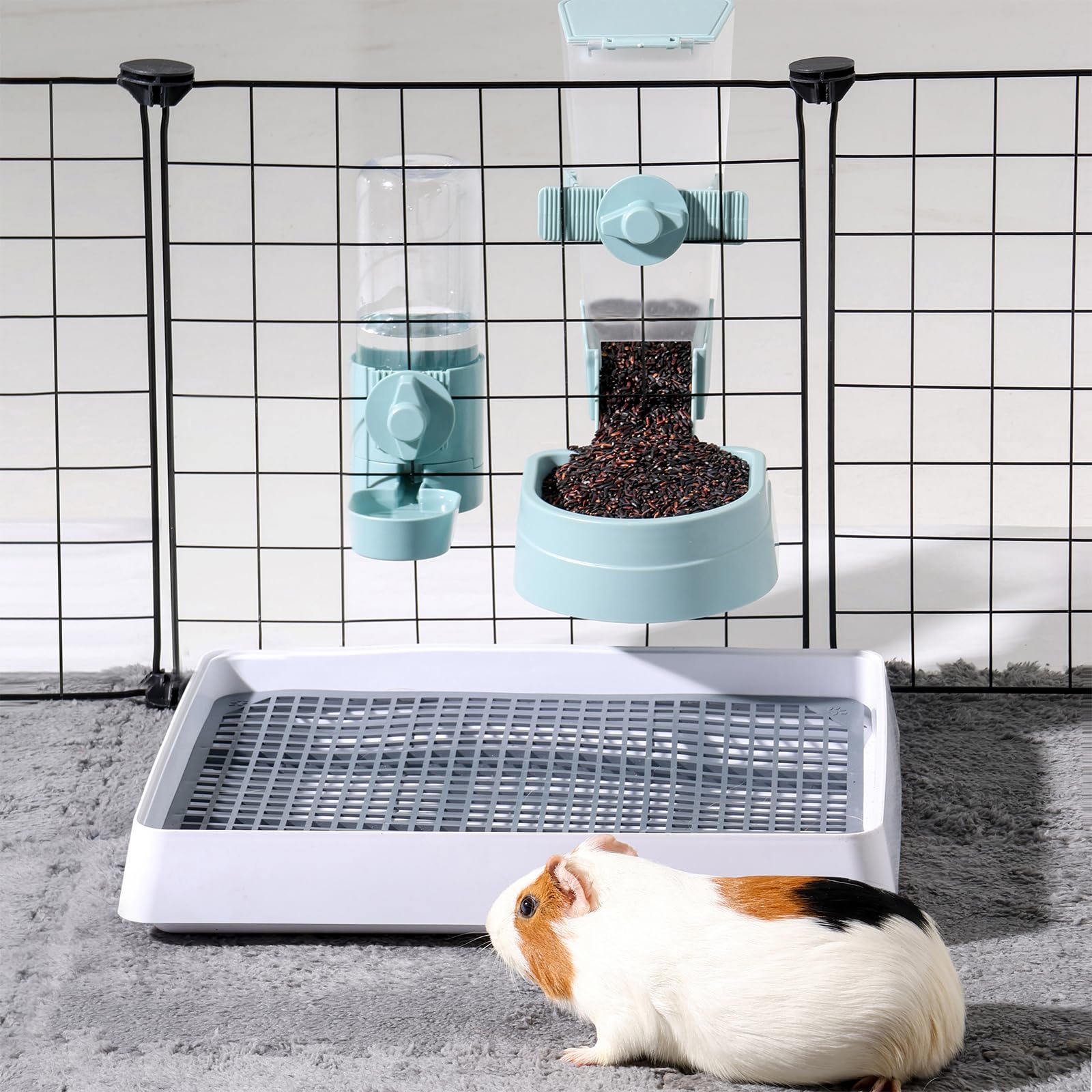 Oncpcare guinea-pig pads cage setup ready for versatile configurations and easy customization.