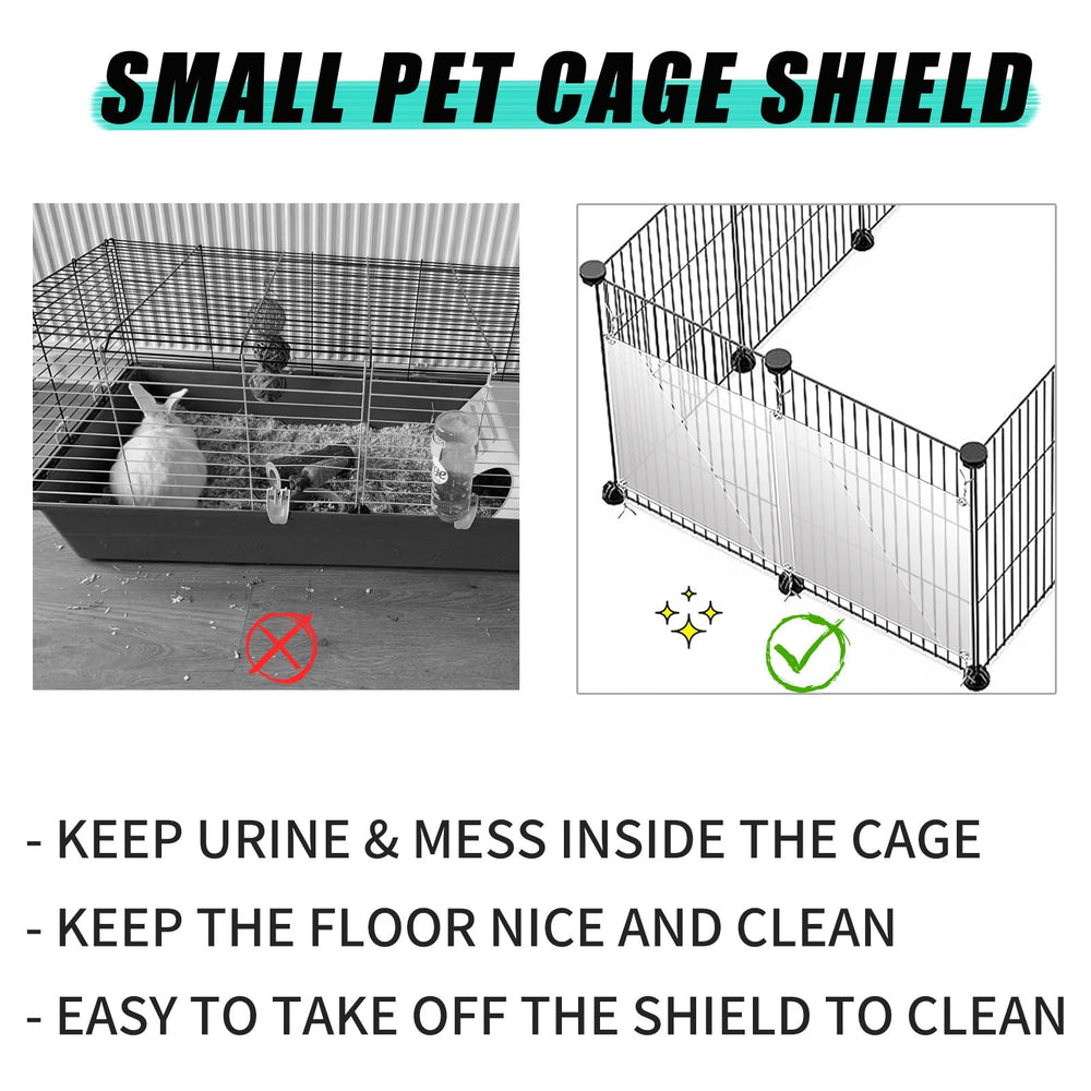 Oncpcare PVC guards flexible and easy to cut to fit various cages.