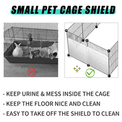 Oncpcare PVC guards flexible and easy to cut to fit various cages.