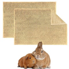 Oncpcare rabbit cage liner 2pack beige, soft fleece for cozy, reusable bedding