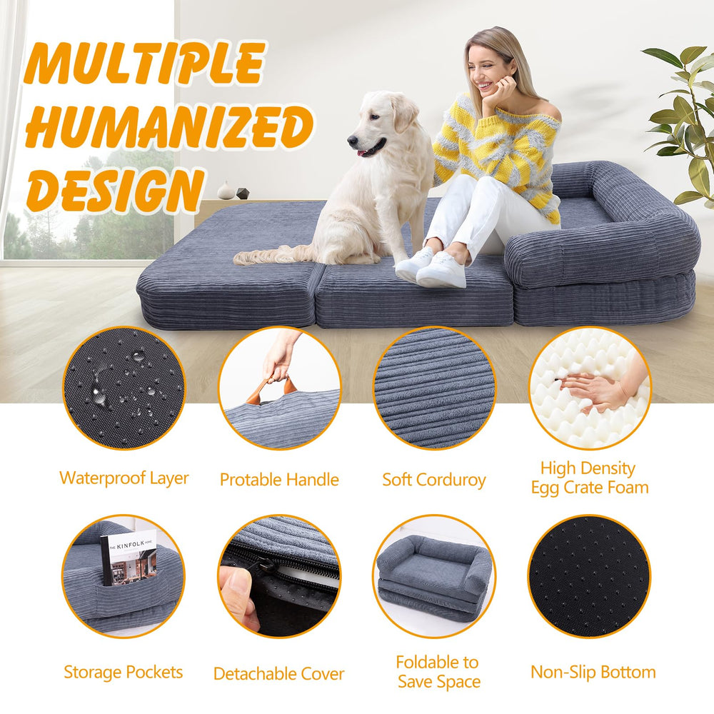 Ondware corduroy cover texture adds soft breathable comfort.