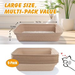 ondware litter box close-up pack image demonstrates heavy-duty cardboard that resists sagging.