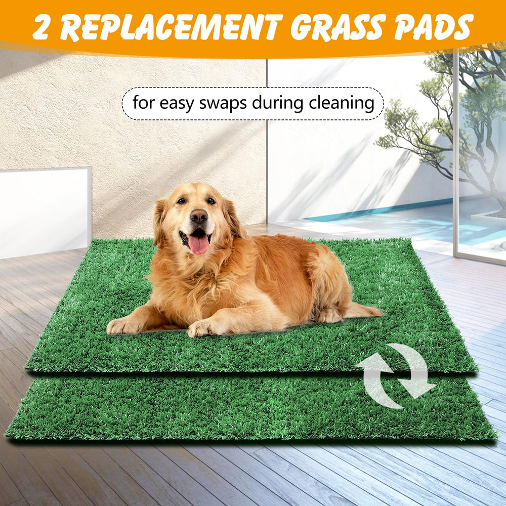 ondware replacement grass pad 2-pack close-up highlighting easy swap capability