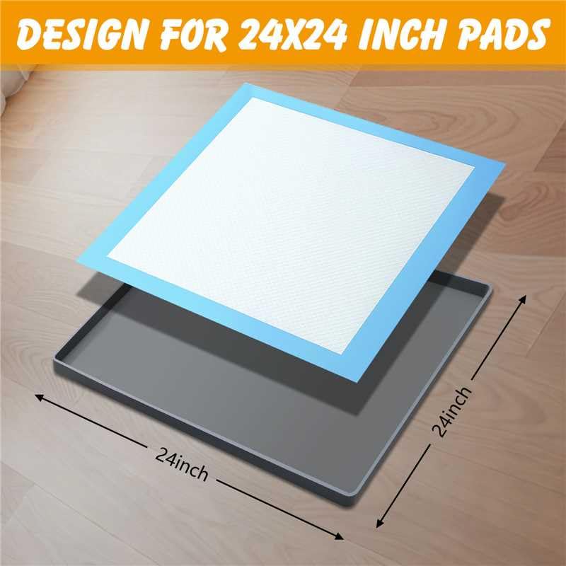 ondware dog pee pad holder non-slip base keeps tray stable during use