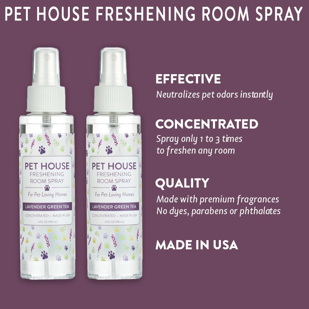 One Fur All concentrated room spray mist in action freshens air after pets.