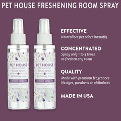 One Fur All concentrated room spray mist in action freshens air after pets.