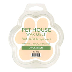 One Fur All Juicy Melon paw-shaped wax cubes for pet-friendly fragrance