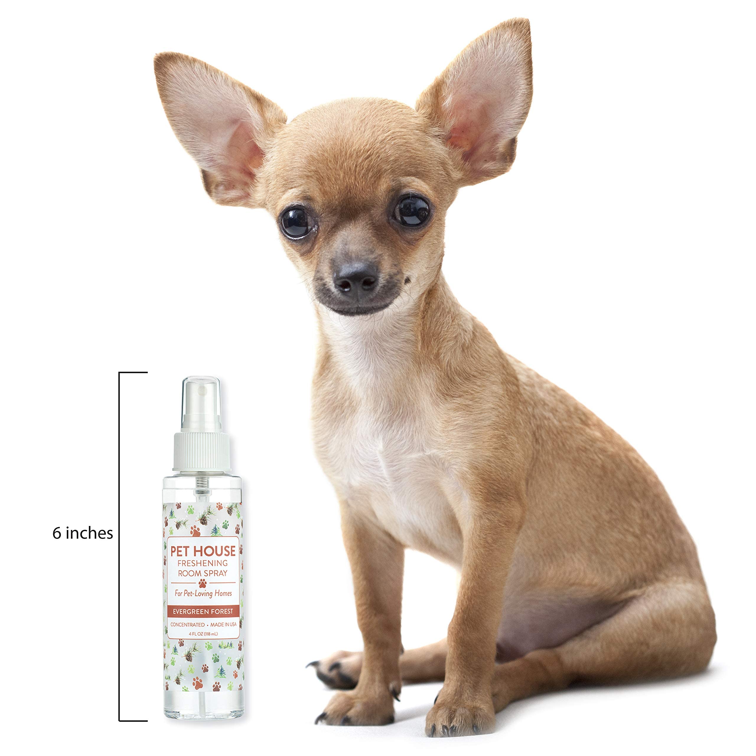One Fur All lavender green tea fragrance bottle demonstrates calming scent for rooms.