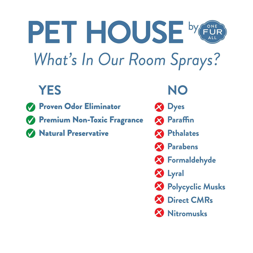 One Fur All USA made spray shown in packaging for pet households.
