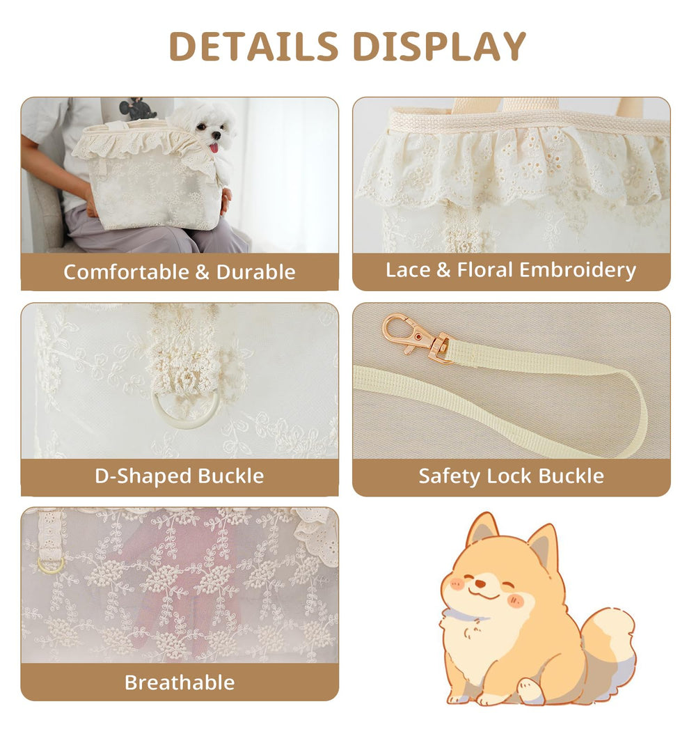 ONECUTE dog carrier cushion inside view reveals soft cushion for pet coziness