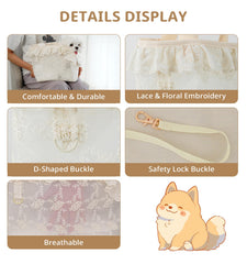 ONECUTE dog carrier cushion inside view reveals soft cushion for pet coziness