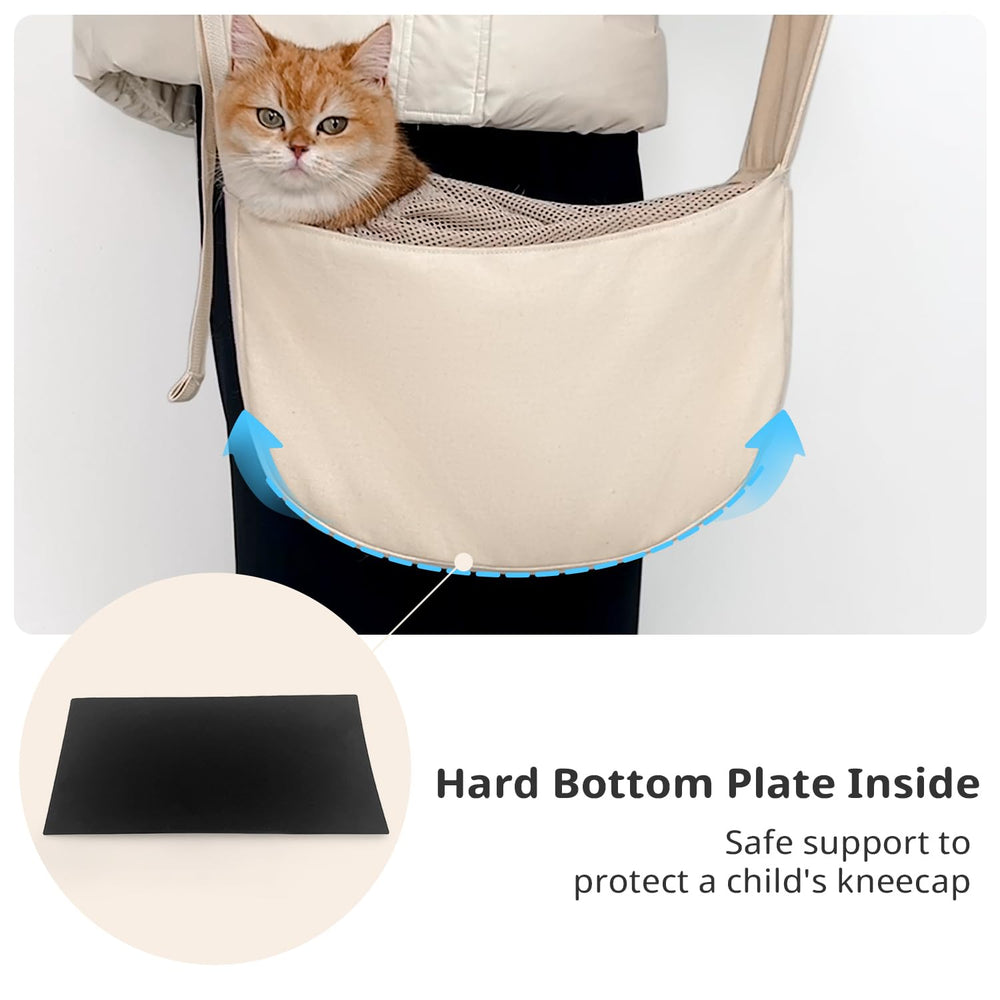 ONECUTE dog sling carrier beige folded compact for storage