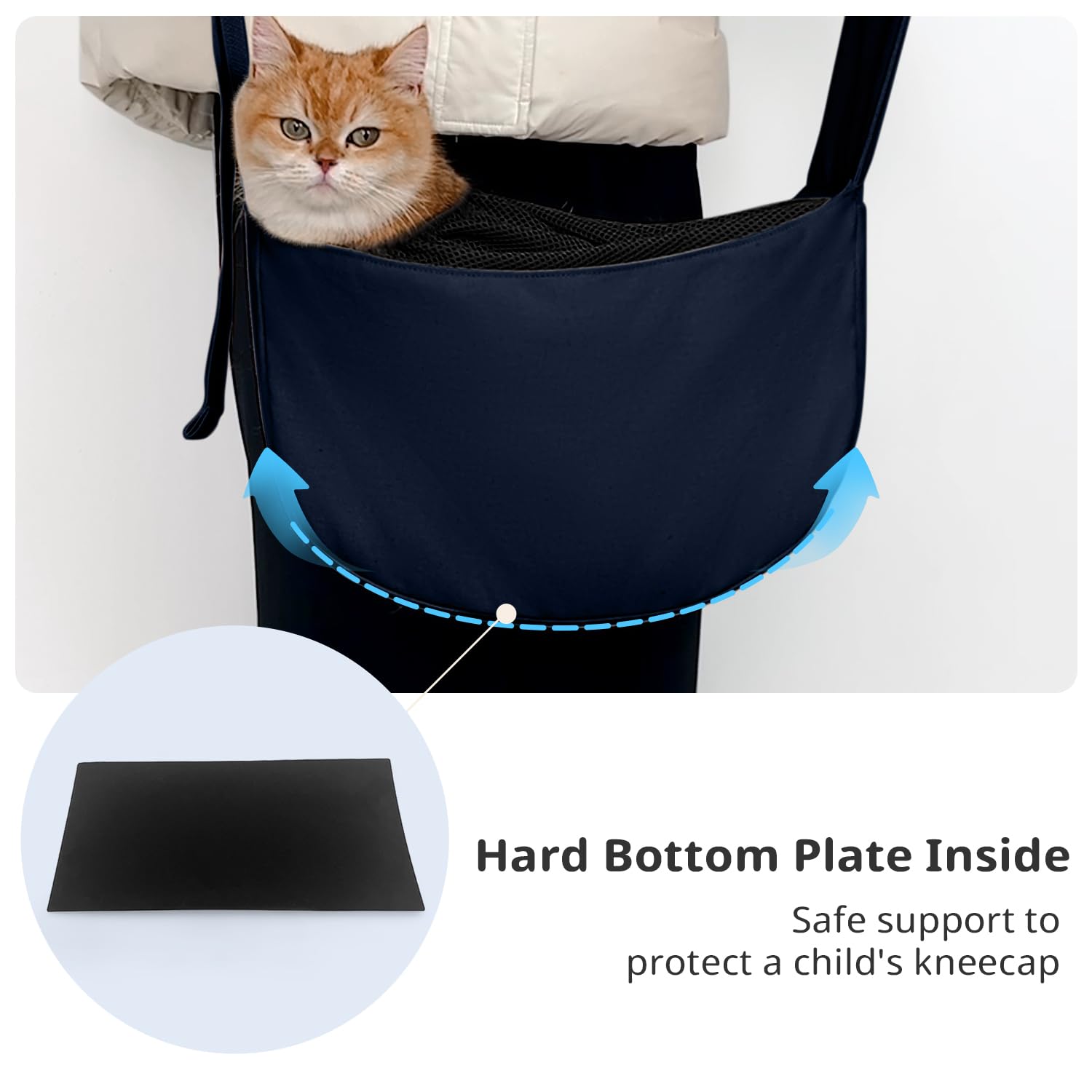 ONECUTE dog sling foldable-design folds flat for easy storage