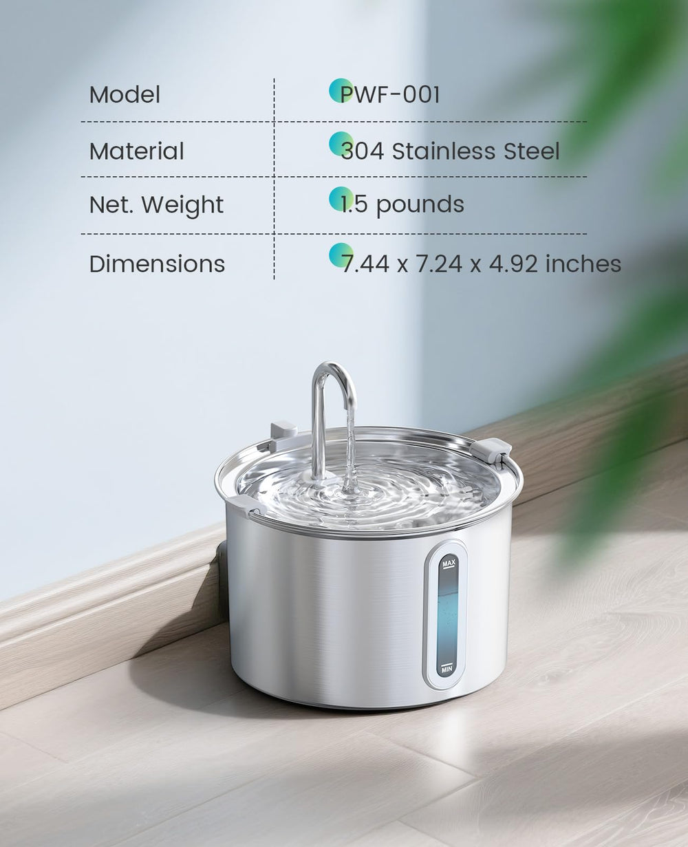 oneisall 2L continuous water flow highlights around-the-clock hydration between refills.