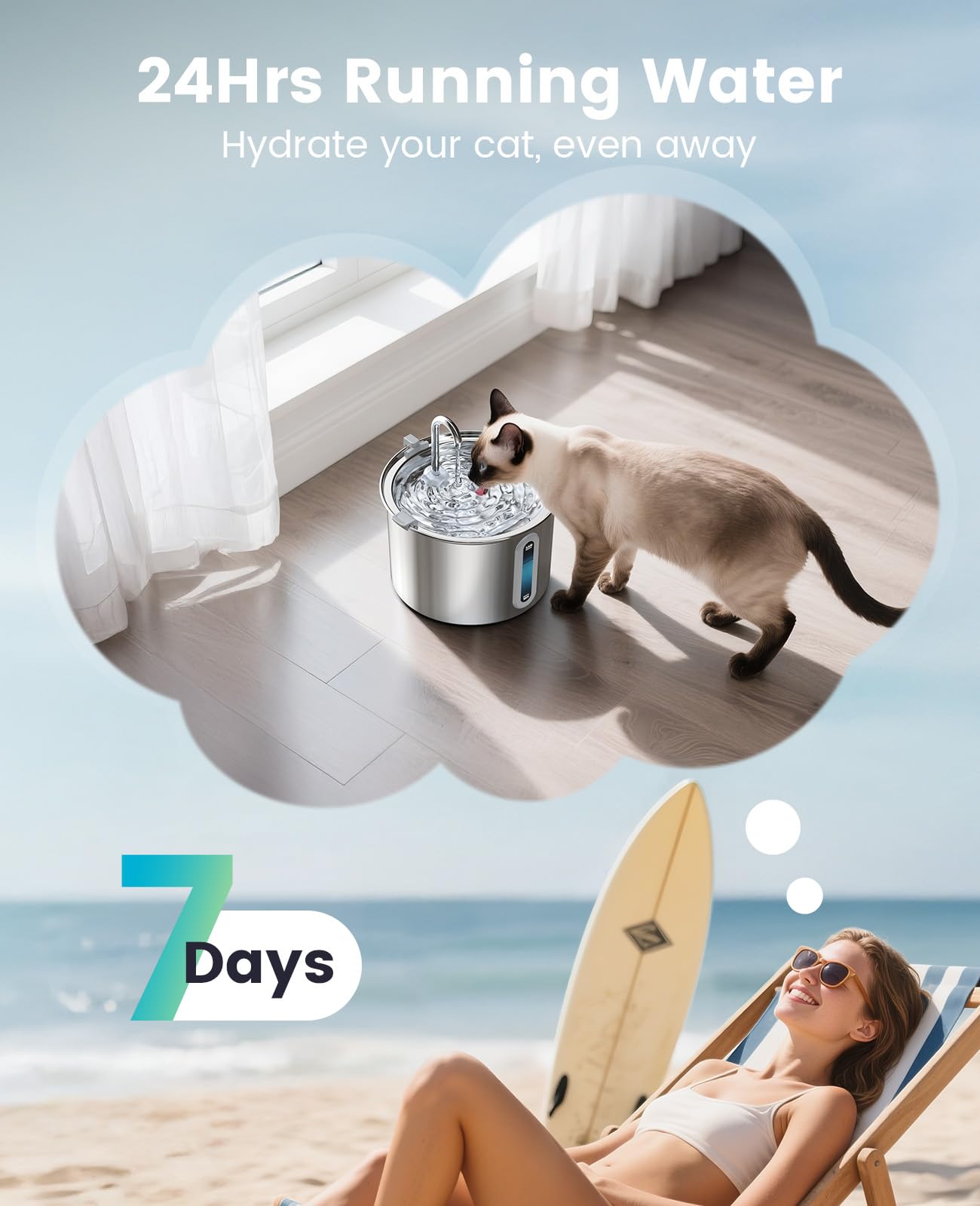 oneisall 2L quiet pump operates with minimal noise for a peaceful home.