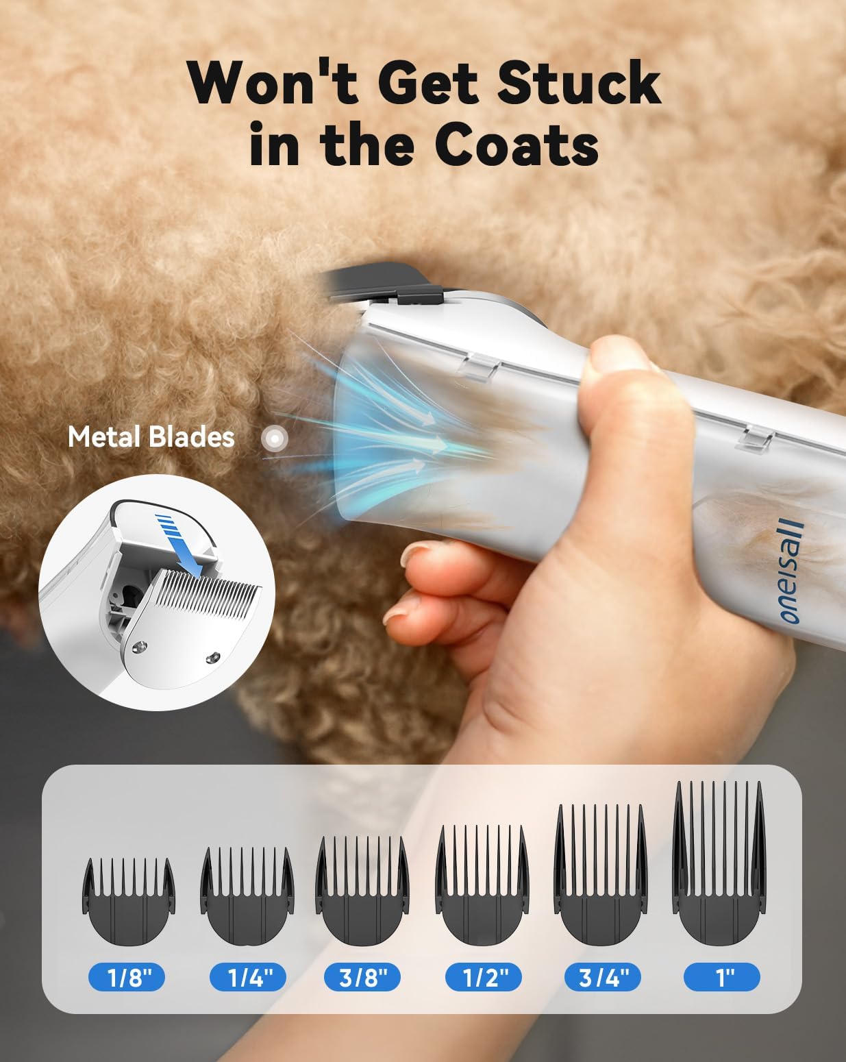 oneisall 3-nozzle attachments round narrow diffuser for versatile styling