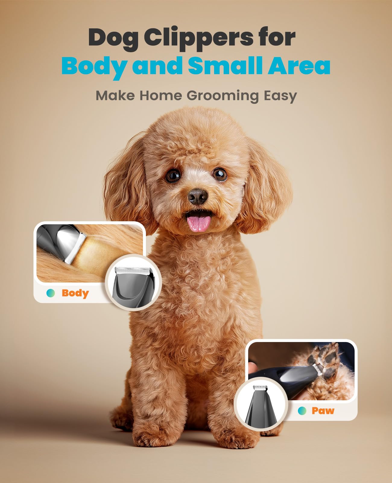 oneisall 7000 rpm motor speeds up grooming sessions.