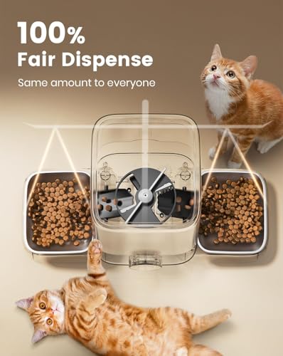 Oneisall automatic cat feeder backup battery keeps feeding during outages