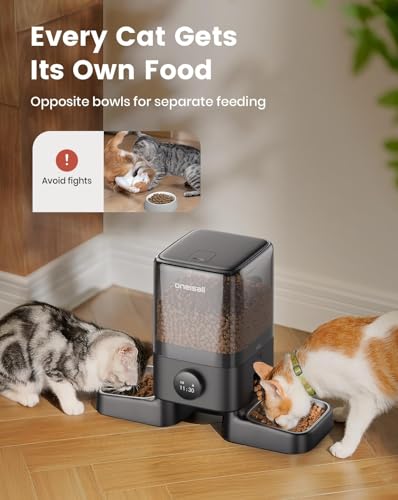 Oneisall automatic cat feeder portion-control dispensing for precise meal sizes