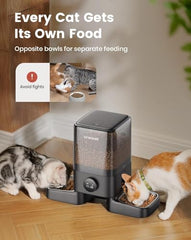 Oneisall automatic cat feeder portion-control dispensing for precise meal sizes