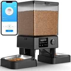 oneisall automatic feeder front view for hands-off pet meals