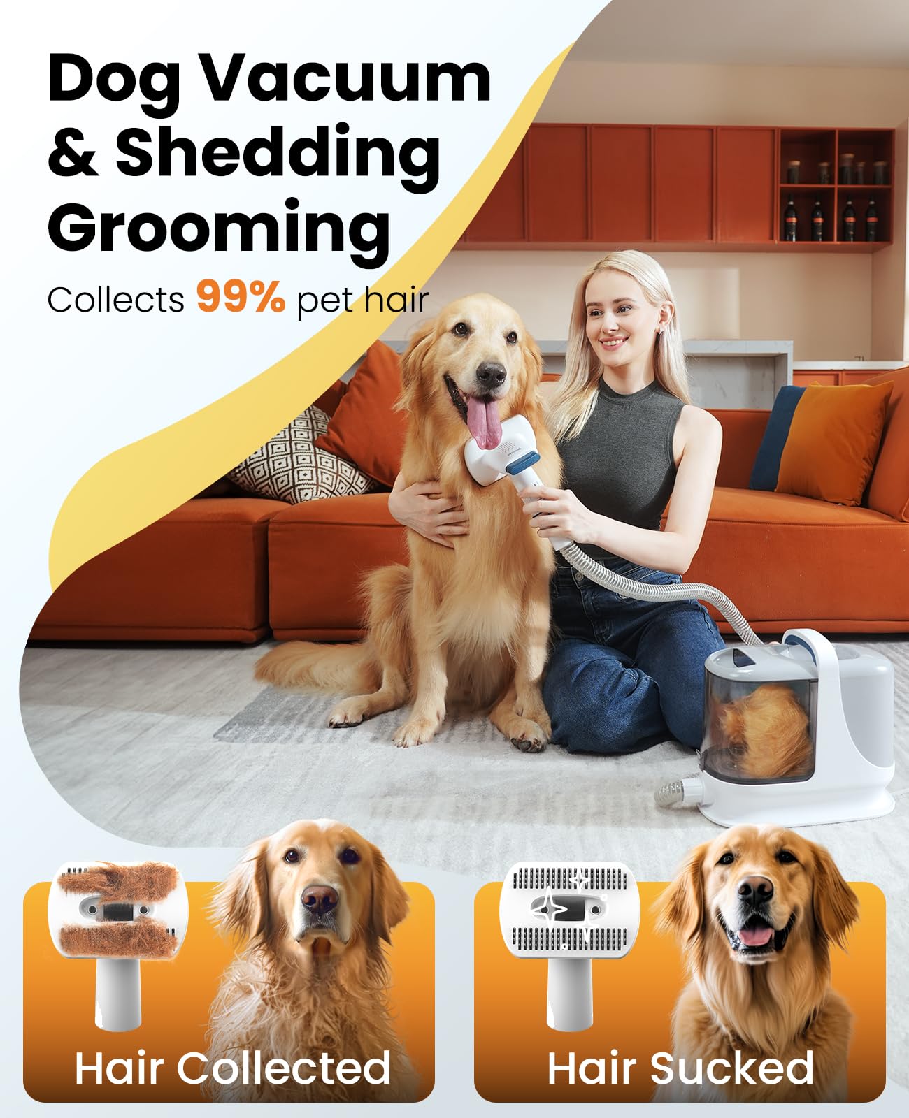 oneisall bm3 3l dust cup maintains suction during long grooming sessions.