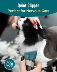 oneisall cat clippers waterproof-design shown for quick cleaning under water.