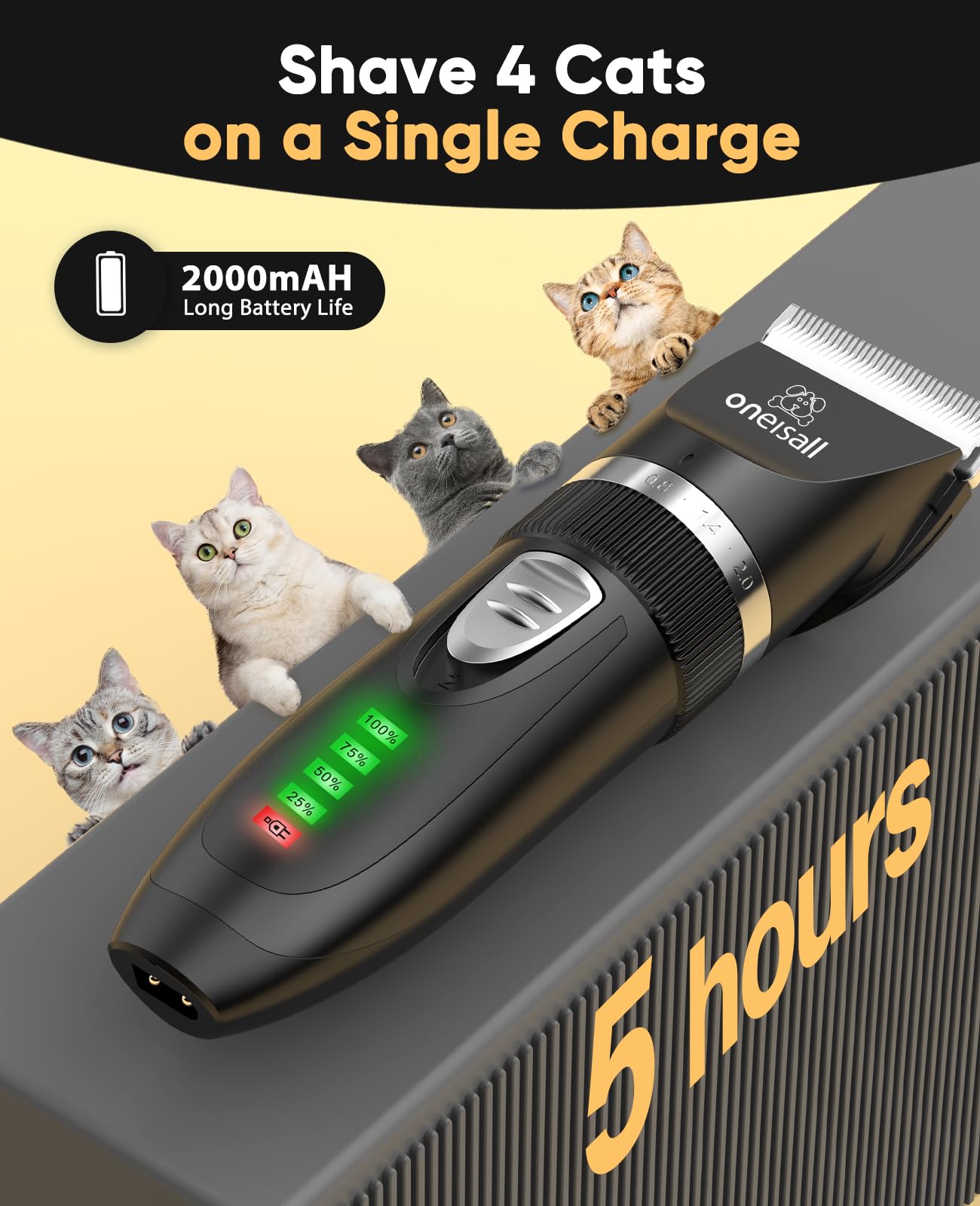 Oneisall cordless grooming tool delivering smooth glide