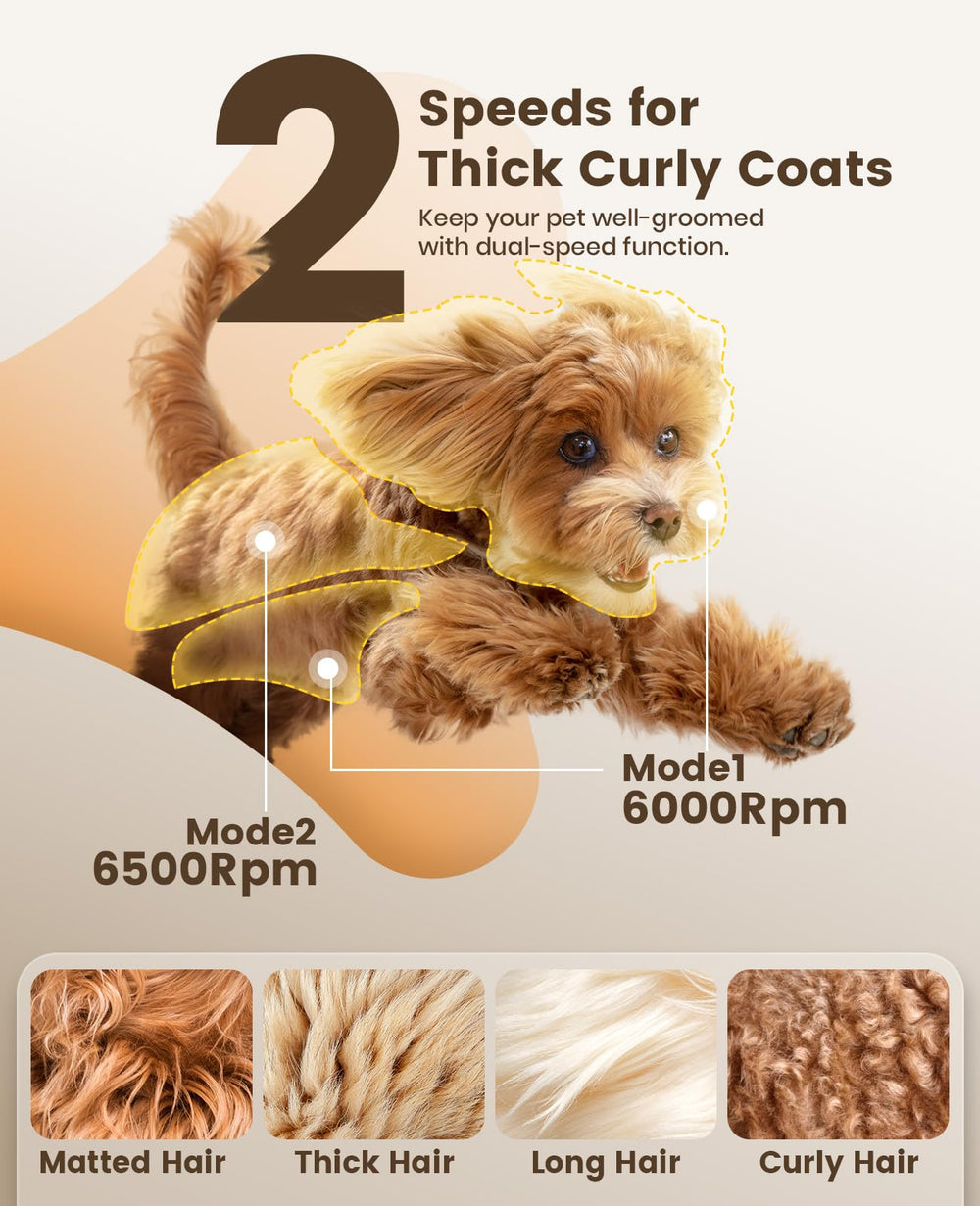 oneisall cordless dog clippers in use deliver freedom to groom anywhere.