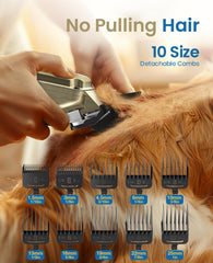 Oneisall dog clippers cordless use demonstrates indoor outdoor versatility