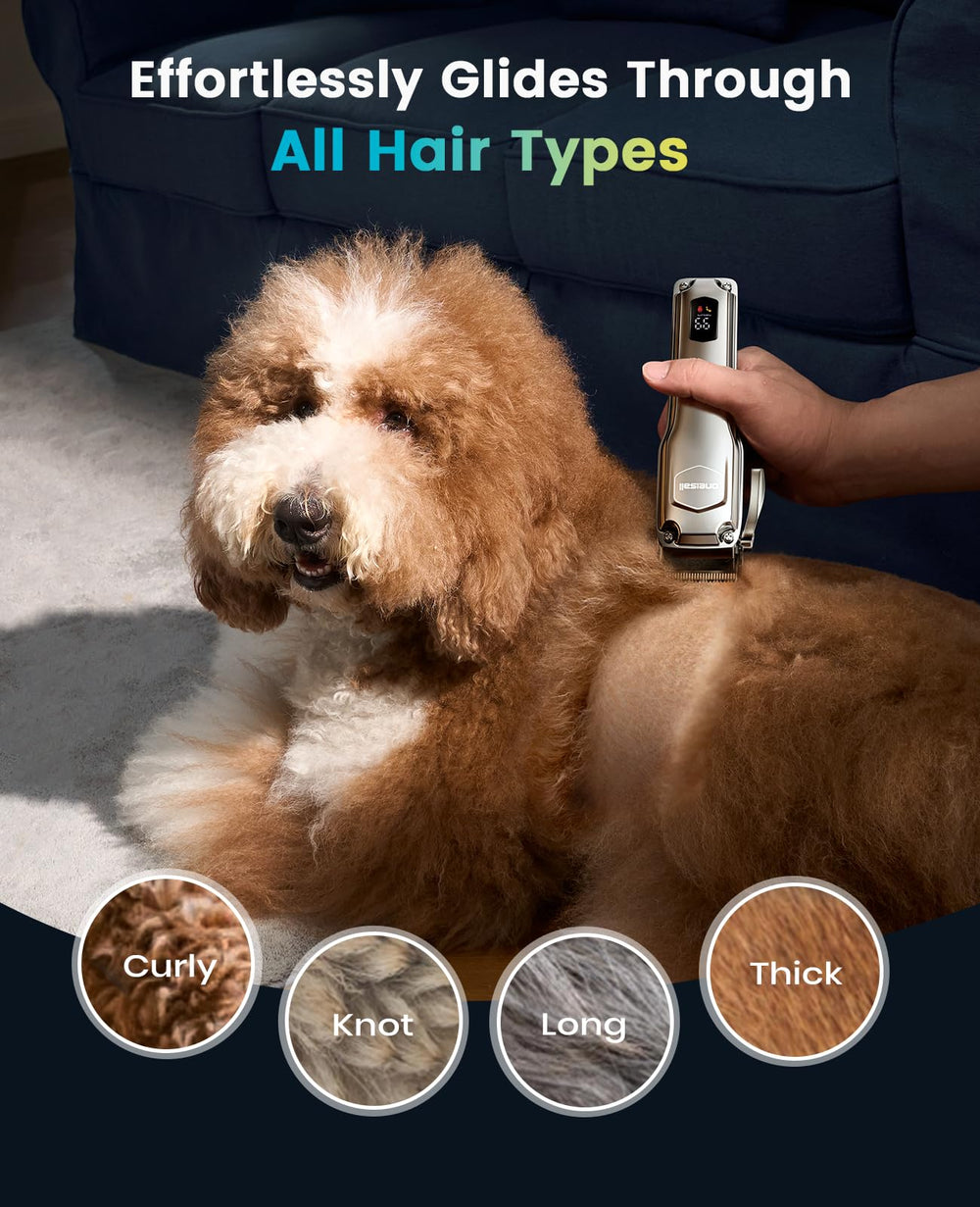 oneisall dog clippers detachable blade image highlights easy cleaning and blade maintenance
