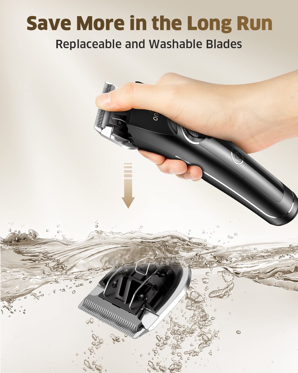 oneisall dog clippers ergonomic-handle, comfortable grip during long grooming sessions